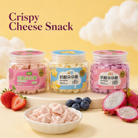 Aimo Gaufrettes au fromage croustillantes saveur fruitée 27g, dessert cuit au four faible en gras, biscuits, boîte de collations