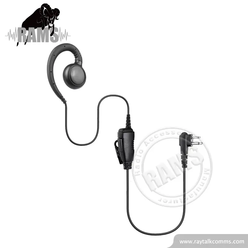Swivel Earpiece with In-Line Microphone and Push-To-Talk For Two Way Radio Wired Earphone DP4801 DGP8550E XPR7350 PMLN5975