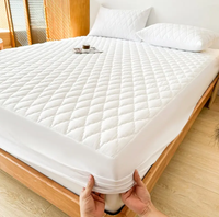 Protège-matelas lavable en coton doux et confortable, sans bruit, couvre-matelas imperméable
