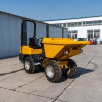 Angle de rotation maximal 260 ° Rotation Mini Dumper Roue en caoutchouc hydraulique Dumper Béton Dumper