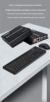 Extensor HDMI KVM IP SYONG 300M 1080P/60Hz, Kit Transmisor y Receptor HDMI a través de Cable CAT5e/6, Compatible con Teclado y Ratón para PC y TV