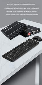 Extenseur <span class=keywords><strong>HDMI</strong></span> KVM IP SYONG 300M 1080P/60Hz, kit émetteur et récepteur <span class=keywords><strong>HDMI</strong></span> sur câble CAT5e/6, prend en charge la souris et le clavier pour PC <span class=keywords><strong>TV</strong></span> - Product Image 4