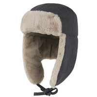 Premium Fur Ushanka Bomber Russian Winter Caps Transpirable Impermeable Unisex Aviator Ear Flaps Trooper Hat Warm Ear Cover Pilot
