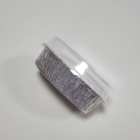Moule à gâteau miniature jetable coloré en aluminium, plateau de cuisson en aluminium, 127*79*32mm, couvercle en plastique de qualité alimentaire, contenants en aluminium, couleurs personnalisées