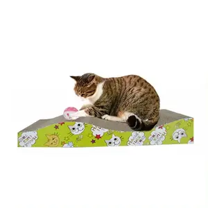 เฟอร์นิเจอร์กระดาษลูกฟูกแมวสมัยใหม่ทนทานเกาเตียงแมวลูกฟูก Cat TreeS Scratcher กระดาษแข็ง