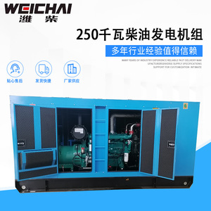 Jiangsu Wantai 250kW Diesel <b>Generator</b> Set TPD250W5 Soundproof Canopy 400V 50Hz Outdoor Backup <b>Power</b> - Product Image 2