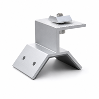 Pince de fixation de toit en aluminium anodisé pour toiture à joint debout, accessoires solaires haute résistance et durables, résistance au vent de 40 m/s