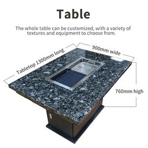 <span class=keywords><strong>Table</strong></span> intégrée pour <span class=keywords><strong>barbecue</strong></span> hot pot sans fumée de haute qualité <span class=keywords><strong>avec</strong></span> certification CE pour les restaurants buffet - Product Image 5
