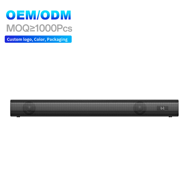 OEM 2400mAh LED Display 2.0CH Sound Bar 20W Wireless Speaker TV Soundbar Home Theater Surround Sound System
