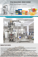 Machine d'emballage verticale automatique électrique pour sachets en film plastique, avec pompe PLC, pour l'emballage et le conditionnement de produits alimentaires et textiles
