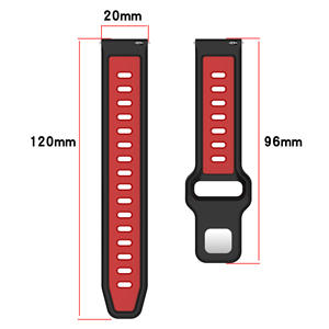 Bracelet en silicone Gligle 20/22 mm, style sport tendance, boucle à pression, pour montre Huami <span class=keywords><strong>Amazfit</strong></span> Helio - Product Image 4