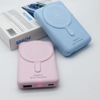 Cargador Inalámbrico Magnético de Alta Calidad, 10000mAh, Banco de Energía Personalizado con Soporte para Teléfono