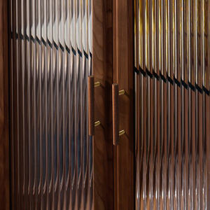 Tiradores de cajón largos con mango de barra en T de madera de nogal minimalista nórdico, tiradores de armario, armarios de cocina, armarios decorativos para dormitorio - Product Image 3