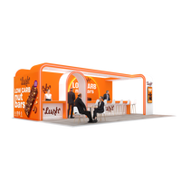 Équipement d'exposition portable moderne avec écran LED en forme d'arche 20x30, stand de salon professionnel en aluminium