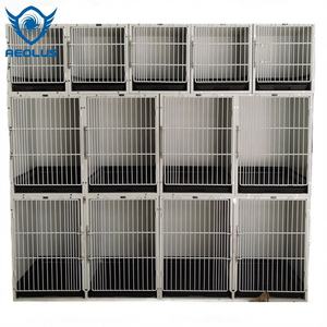 XXL ağır kaynaklı köpek kafesi klasik tarzı katı desen hayvan kulübesi Snap düğmesi kapatma ve plastik tepsi palet malezya - Product Image 4