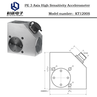 Accéléromètre triaxial PE à sortie de charge, capteur d'accélération des vibrations, transducteur piézoélectrique 3 axes pour surveillance sismique ±10g