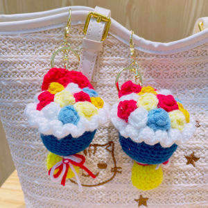 Porte-clés Bouquet de Roses en Laine au Crochet, Kit de Matériaux DIY Faits Main au Crochet, Magnifique <span class=keywords><strong>Cadeau</strong></span> pour <span class=keywords><strong>Femme</strong></span> pour le Festival Qixi, Vente en Gros - Product Image 5