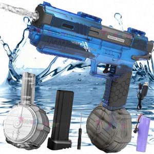 Pistola de Agua Eléctrica Recargable de Alta Calidad para Niños, Juguete de Verano para Exteriores de Plástico Impermeable con Luz, Económico - Product Image 4