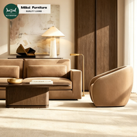 Canapé Lugano au design intemporel pour salon, structure en bois massif, canapé modulable pour hôtel et appartement, écologique et personnalisable