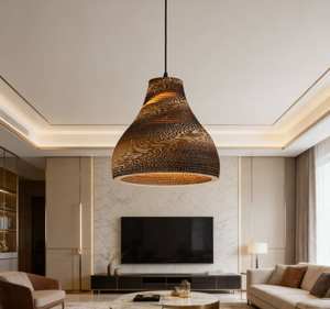 โคมไฟระย้าแบบสานมือ ดีไซน์รังผึ้งเปลือย สำหรับตกแต่งร้านกาแฟ บ้าน ร้านอาหาร สไตล์หรูหรา - Product Image 3