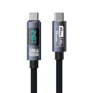 Cable de Datos USB4 de 240W con Carga Rápida Tipo-C a Tipo-C para Proyección de Pantalla de Portátil - Product Image 2