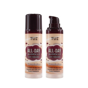 Base de Maquillaje Líquida en Espiral de Dos Colores, Base de Maquillaje Líquida con Efecto Impermeable y de Larga Duración con Colágeno y Aloe Vera - Product Image 4