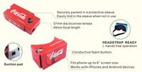 Lunettes V2 3D, téléphone intelligent de marque à rebond rapide, boîte en carton, Google, tendance
