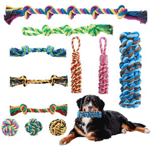 Özel fabrika yeni köpek ürünü hayvan Pet malzemeleri dayanıklı diş temizleme köpek çiğnemek pamuk halat oyuncak - Product Image 2
