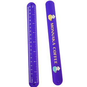 <span class=keywords><strong>Bracelet</strong></span> personnalisé avec impression du logo Bandes de poignet en silicone Outil de règle en caoutchouc Attaches en <span class=keywords><strong>plastique</strong></span> <span class=keywords><strong>Bracelet</strong></span> à pression pour la publicité - Product Image 1