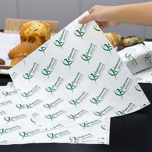 Papier d'emballage personnalisé jetable de qualité alimentaire, écologique, biodégradable, recyclable, résistant à la graisse, enduit de PE pour pain grillé, sandwich - Product Image 4