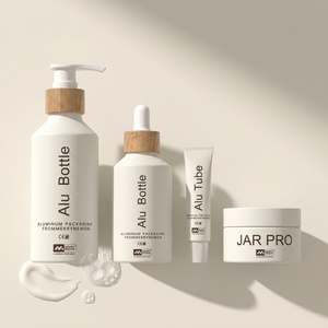 Eco-Friendly Aluminum Cosmetic <b>Packaging</b> Set Empty Jar and Bottle with Lid for Organic Skincare OEM ODM - Product Image 4