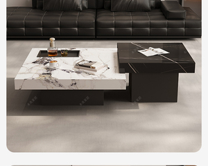 Phong cách Ý tối giản đá phiến Bàn cà phê, ánh sáng sang trọng, đá cẩm thạch tối giản hiện đại, phòng khách Cỡ Nhỏ - Product Image 6