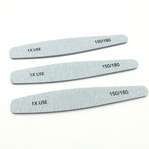 Professional Custom Plastic Emery Board for Manicure & Pedicure Personal Logo 80/80 100/180 Nails File