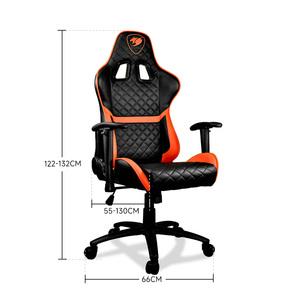 Silla <span class=keywords><strong>Gamer</strong></span> Ergonómica Cougar Custom Home para Juegos y Oficina, con Reposabrazos, Diseño <span class=keywords><strong>Scorpion</strong></span>, Silla de Carreras de PU con Reposapiés - Product Image 2