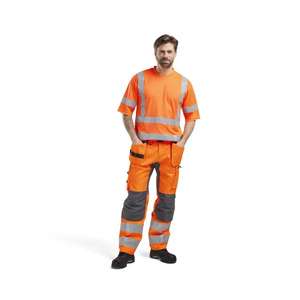 BLAKLADER - 155218115396C44 <b>Hi</b>-<b>Vis</b> tTrousers stretch <b>Orange</b>/Mid grey - EAN 7330509773673 <b>HI</b>-<b>VIS</b> WORKWEAR - Product Image 3