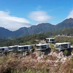 Estructura de acero para acampar Hotel de lujo Modular Apple Space Capsule Casa prefabricada High-End Integrated Modern Homestay - Product Image 5
