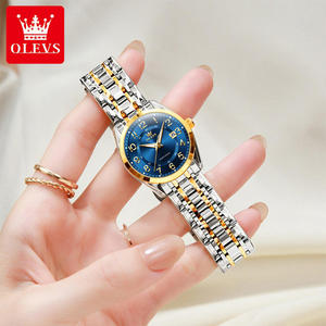   Reloj de Lujo para Mujer, con Diamantes, Marca Personalizada OEM, de Acero, Luminoso, Clásico, Resistente al Agua, de Cuarzo, para Negocios - Product Image 4
