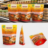 Sachet d'emballage personnalisé robuste refermable pour biscuits de fête, gâteaux, snacks, gaufrettes, craquelins et produits de boulangerie