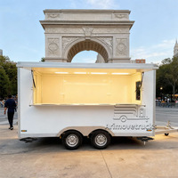 Food Truck Mobile de Rue Personnalisé avec Cuisine Complète pour Shawarma, Pâtes, Frites, Tacos, Jacket Potato, BBQ