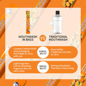 Travel Mondwater Probiotische Fruitsmaak Mondverzorging Mondwater Voor Frisse Adem - Product Image 6