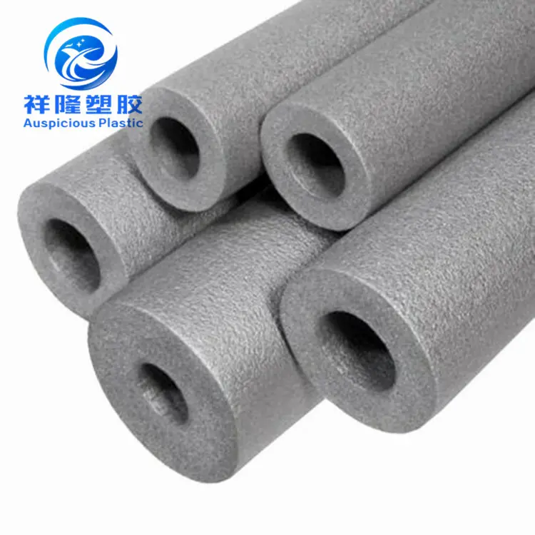 Grey Foam Pipe Insulation / Tube Lagging Wrap Roll Copper Pipe Lag