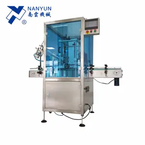 NY-Y60 auto high speed honey wine tin can capping machine with cap feeder conveyor