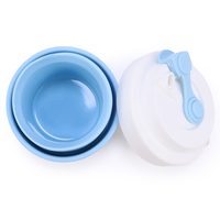 Grand Volume 750ml Rétractable Portable Silicone Pliable Voyage à Aller Tasse à Café Incassable Pliable Camping Tasse Avec Couvercle