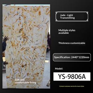 Losa de Piedra de Resina Translúcida de 5 mm, Retroiluminada, para Vestíbulo de Hotel, Barra de Bar, Comedor, Encimera de Tocador, Panel de Pared, Color y Tamaño Personalizados - Product Image 5