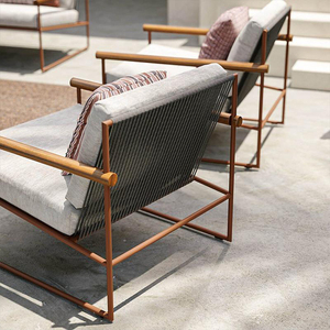 Sofás de Jardín de Lujo de Alta Gama, Impermeables, con Protección Solar, Sofá Moderno para <span class=keywords><strong>Patio</strong></span>, Muebles de <span class=keywords><strong>Exterior</strong></span> para <span class=keywords><strong>Comedor</strong></span> de Crucero, Estilo Pastoral - Product Image 6