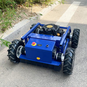 รถตัดหญ้าแบบล้อ 4 ล้อ ขับเคลื่อนด้วยรีโมทคอนโทรล หุ่นยนต์กำจัดวัชพืช ระบบบังคับเลี้ยวแบบ Zero Steering รถแทรกเตอร์ตัดหญ้าขับเคลื่อนด้วยตัวเอง 9 แรงม้า 225 ซีซี - Product Image 6