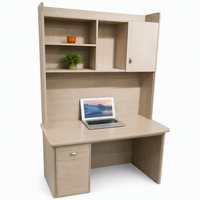 Bureau d'étude et d'écriture moderne et minimaliste en MDF, gain de place, avec bibliothèque intégrée, idéal pour la maison, le bureau ou la chambre d'étudiant - Vente en gros