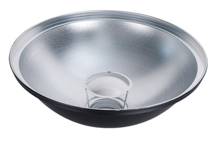 Plato de belleza interior plateado de 55cm de aleación de aluminio Bowens con accesorio de rejilla de panal blanco para estudio fotográfico - Product Image 3