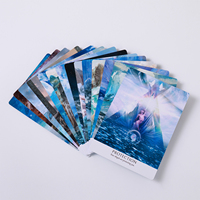 Cartes de Tarot Luxe Occult Divinatoires Vert Foncé avec Logo Personnalisé - Emballage Cadeau Écologique - Cartes Oracle Durables
