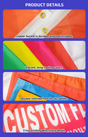Drapeaux publicitaires pour événements promotionnels Drapeaux personnalisés avec logo Impression personnalisée double face